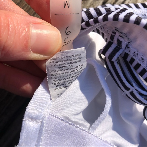 Cupshea Striped One Piece with Lace - Picture 10 of 11